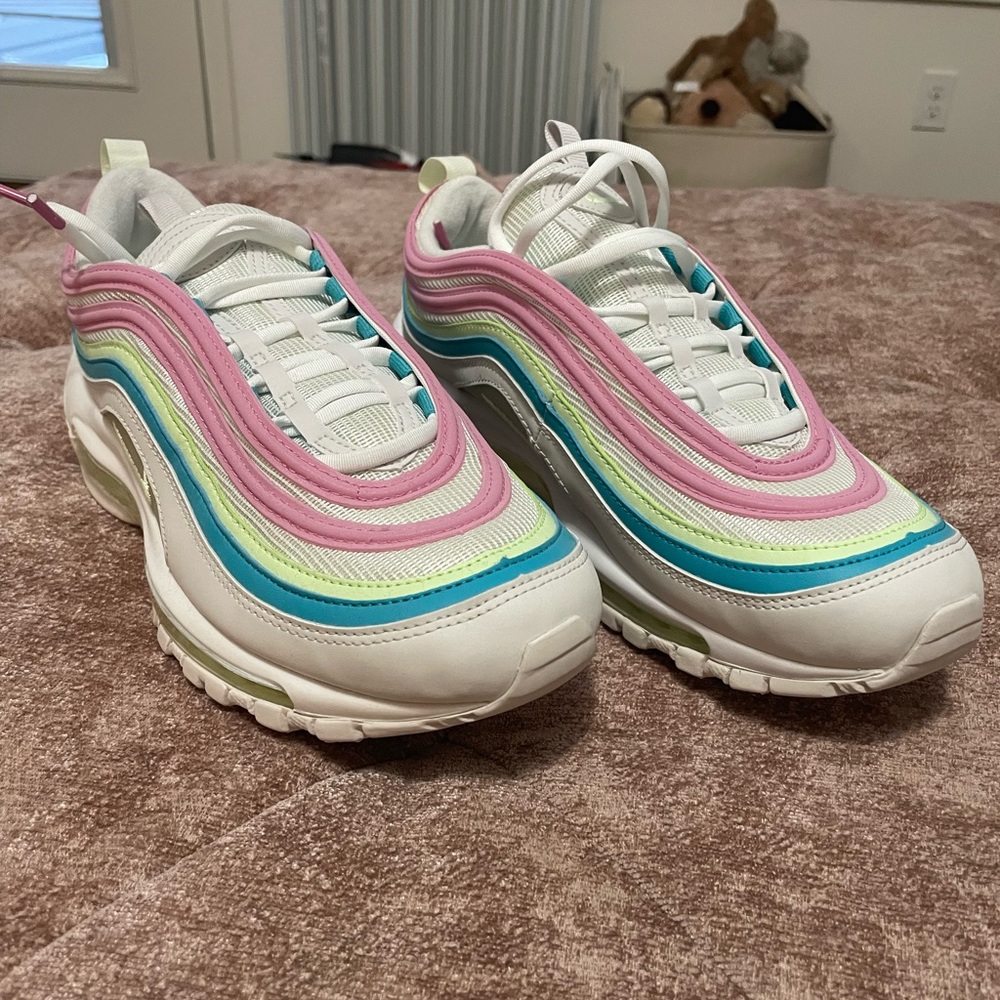 Women’s Nike Air Max 97 Sneaker White Barely Volt